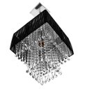 Ver imagem 4 de Lustre Para Sala De Cupula Cristal Acrílic Marrycrilic Preto
