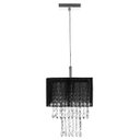 Ver imagem 2 de Lustre Para Sala De Cupula Cristal Acrílic Marrycrilic Preto