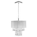 Ver imagem 2 de Lustre Para Sala De Cupula Cristal Acrílic Marrycrilic Prata