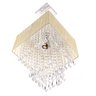 Lustre Para Sala De Cupula Cristal Acrílic Marrycrilic Bege - 3