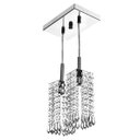 Ver imagem 1 de Lustre Para Sala Clearcrillic Duplo Cristal Acrílico