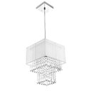 Ver imagem 1 de Lustre Para Sala De Cupula Cristal Acrílic Marrycrilic Branco