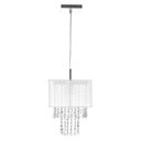 Ver imagem 4 de Lustre Para Sala De Cupula Cristal Acrílic Marrycrilic Branco