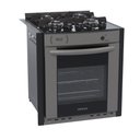 Ver imagem 1 de Fogão de Embutir 4 Bocas Venax Gaudi Prisma Vitreo Bl Grafite a Gás Glp Grafite