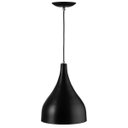 Ver imagem 3 de Kit 2 Lustre Pendente Gota Media De Alumínio 30cm Preto