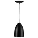 Ver imagem 2 de Lustre Pendente Cone De Alumínio 20x14cm Preto