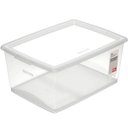 Ver imagem 1 de Organizador Plástico com Tampa Click 30l Caixa Organizadora para Casa Escritório Lavanderia