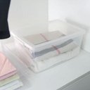 Ver imagem 2 de Organizador Plástico com Tampa Click 30l Caixa Organizadora para Casa Escritório Lavanderia
