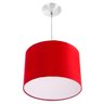 Lustre Cupula Pendente Dome 30x20cm Magnífico Vermelho - 1