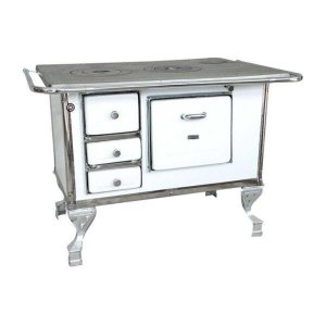 Fogão a Lenha Maestro Plus Nº 2 Chaminé a Direita, Branco