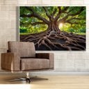 Ver imagem 1 de Quadro Decorativo Árvore Raízes Sala Quarto Casa Escritório