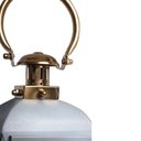 Ver imagem 3 de Lanterna Aço Inox Galvanizado com Alça em Metal Dourado 14x35,5 cm