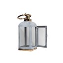 Ver imagem 2 de Lanterna Aço Inox Galvanizado com Alça em Metal Dourado 14x35,5 cm