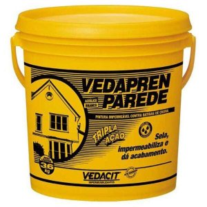Impermeabilizante Vedacit Vedapren Parede, Branco, 3,6 Kg