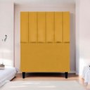 Ver imagem 2 de Cabeceira para Cama de Solteiro 90 Cm Suede Mostarda