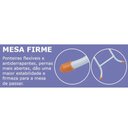Ver imagem 7 de Tábua de Passar Roupas Dobrável Reforçada com Porta Ferro e Ajuste de Altura Mais Bella Utimil
