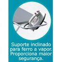 Ver imagem 6 de Tábua de Passar Roupas Dobrável Reforçada com Porta Ferro e Ajuste de Altura Mais Bella Utimil