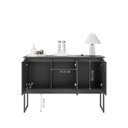 Ver imagem 2 de Buffet Aparador Industrial para Sala Dakar Preto Onix