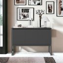 Ver imagem 1 de Buffet Aparador Industrial para Sala Dakar Preto Onix