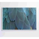 Ver imagem 1 de Quadro Penas Azuis 120x80 Cm Adesivo Fotográfico