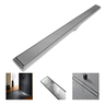 Ralo Linear 5x60 Invisível Banheiro Inox Oculto 2 em 1 Coletor Cinza Saídas 40mm com Tela (5cm X 61c - 1