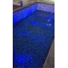 40 Pastilhas De Vidro Mosaico Azul Com Branco 4,2m² - 3