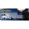 40 Pastilhas De Vidro Mosaico Azul Com Branco 4,2m² - 2