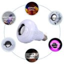 Ver imagem 1 de Lâmpada Led 12w E27 Rgb Colorida com Caixa de Som