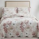 Ver imagem 3 de Kit Cobre Leito Colcha Magnus Solteiro 2 Peças Dupla Face Estampado Floral - Vintage - 100% Polié