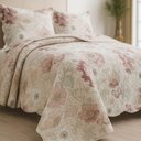 Ver imagem 4 de Kit Cobre Leito Colcha Magnus Solteiro 2 Peças Dupla Face Estampado Floral - Vintage - 100% Polié