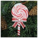 Ver imagem 1 de Kit 4 Enfeite Pendente para Árvore de Natal Doce Pirulito 13cm