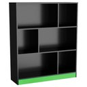 Ver imagem 1 de Estante para Escritorio Gamer B25 Preto Verde Novam Preto Verde