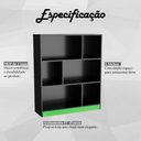 Ver imagem 7 de Estante para Escritorio Gamer B25 Preto Verde Novam Preto Verde