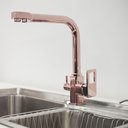 Ver imagem 4 de Torneira Gourmet Misturador Monocomando com Saída para Água Quente-fria e Filtrada Rose de Bancada