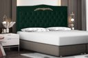 Ver imagem 2 de Cabeceira de Cama Box Madri Casal Queen 160 Cm Suede Verde do Lar Móveis e Decoração