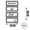 Ver imagem 3 de Quadro Decorativo Cantinho do Café em MDF