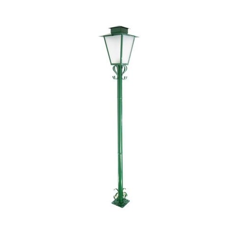 Luminária Poste Jardim Colonial Quadrado P3 Verde
