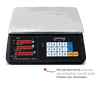 Balança Computadora Led Touch Preta 35Kg Ramuza com Impressora Térmica DCLB 1207 - 2