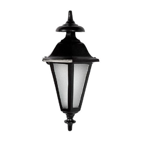 Luminária Colonial Meia Cara Verona em Alumínio e Vidro