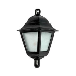 Luminária Colonial Meia Cara Canadense em Alumínio e Vidro - 1