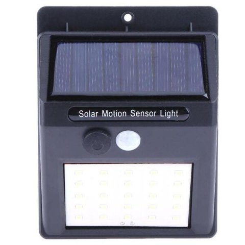 Luminária solar parede 25 leds com sensor de movimento GT511