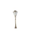 Ver imagem 1 de Luminária Poste Jardim Colonial Quadrado P2 Ouro Velho