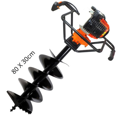 Perfurador de Solo Vulcan VPS520 2T Broca 80x30cm com Lâmina de Vídia Ideal Para Todos Tipos de