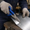 Ver imagem 2 de Tesoura Corta Chapa 10 Polegadas Profissional Funileiro Aço Tipo Alicate Americana Zinco para Calha 