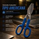 Ver imagem 3 de Tesoura Corta Chapa 10 Polegadas Profissional Funileiro Aço Tipo Alicate Americana Zinco para Calha 