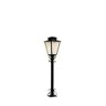 Luminária Poste Jardim Colonial Quadrado P2 Preto - 1