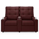 Ver imagem 1 de Poltrona de Cinema Reclinável 2 Lugares Baú Usb Mallie Fh9 Veludo Vinho - Mpozenato