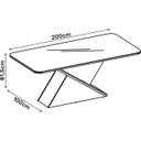 Ver imagem 2 de Conjunto Mesa de Jantar Zafira 200cm Cinza Urbano com 8 Cadeiras Jade Freijó/Veludo Lunar DJ Móveis