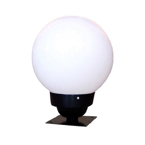 Luminária Colonial Para Muro em Alumínio Com Globo em Vidro