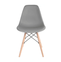 Ver imagem 2 de Kit 2 Cadeiras Eames Dsw Madeira Cinza Brasão Design Moderno Polipropileno para Escritório e Casa